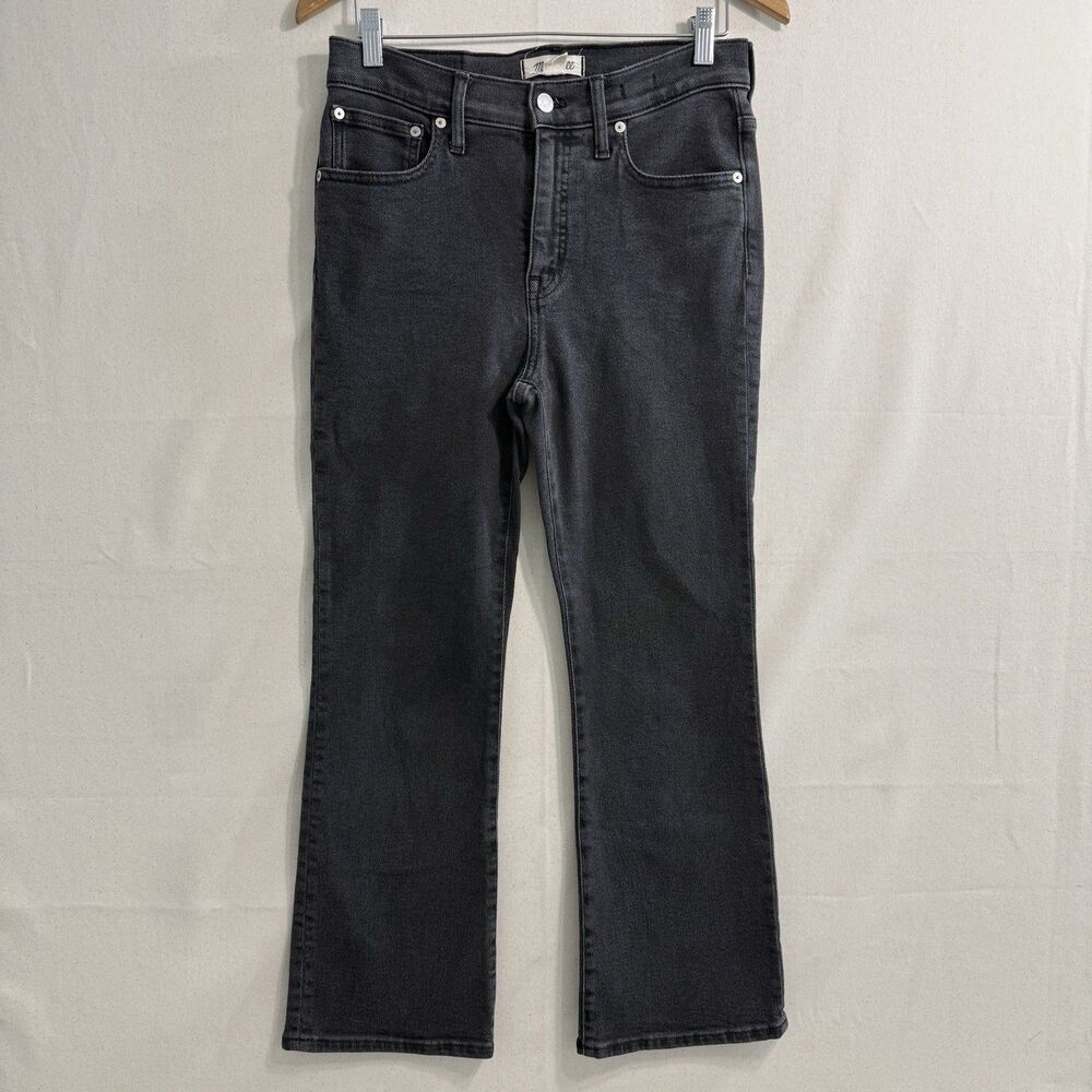 Madewell Cali Demi-Boot Black Jeans Size 29 Women